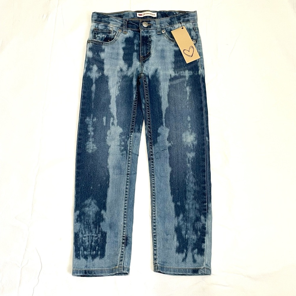 Girls Hand Reverse Dyed Jeans 502 Regular Taper Size 7